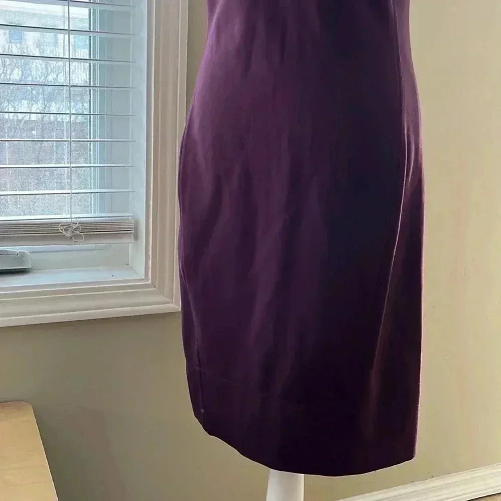 [10]Babaton Burgundy Sleeveless Rayon Blend  MIDI Dress - Picture 5 of 14